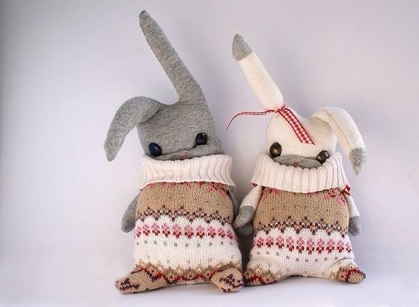 Мягкие игрушки из старого трикотажа