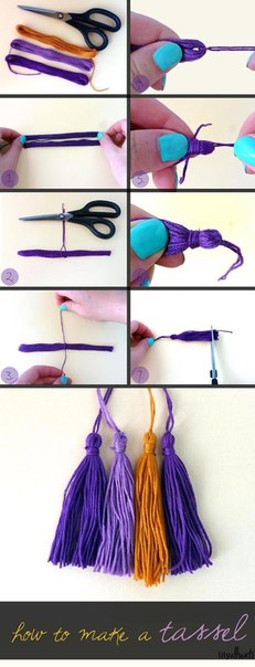 Кисточки из ниток