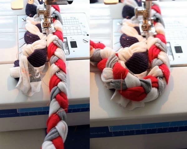 Коврик из кос для украшения дома