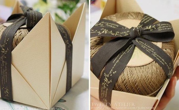 Креативная идея для упаковки. оригами
