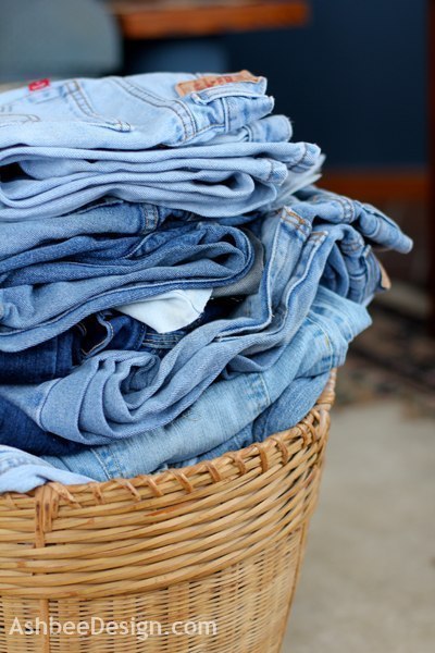 Замечательные подушки из старых джинсов. мастер-класс.