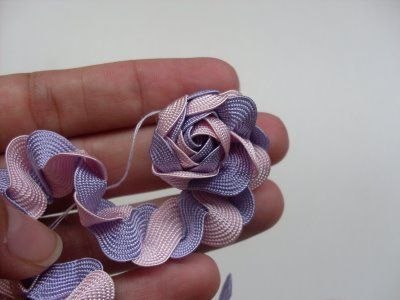 Цветок из тесьмы "вьюнчик". мастер-класс.