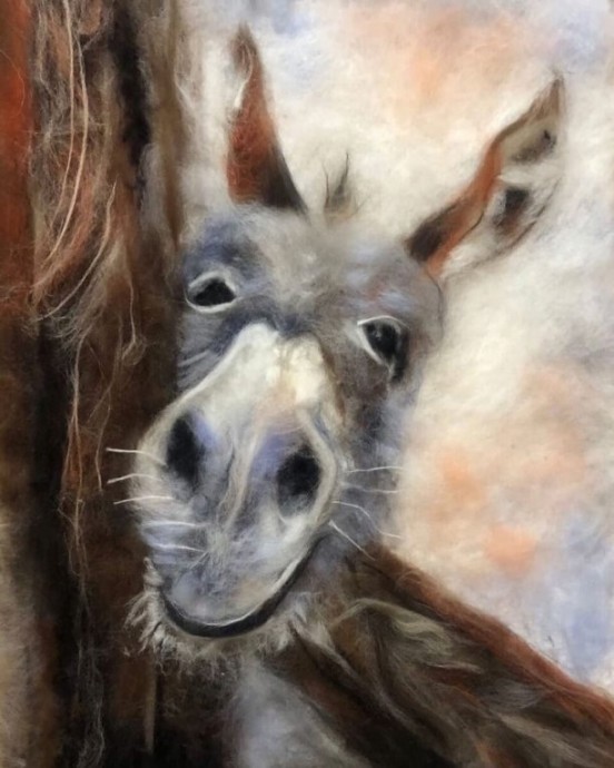 ​Чарующие картины в технике шерстяной акварели