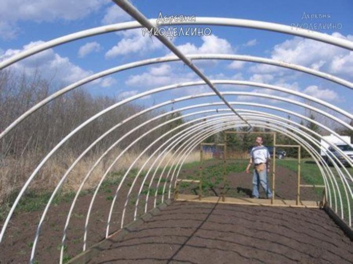 Строим теплицу из пластиковых труб