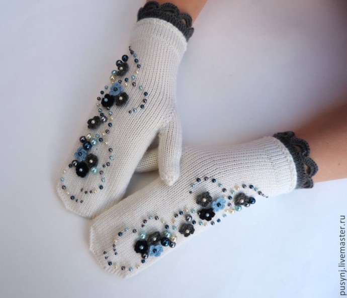 Варежки ручной работы