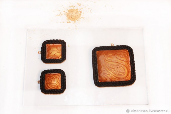 Комплект украшений в технике Мика Шифт