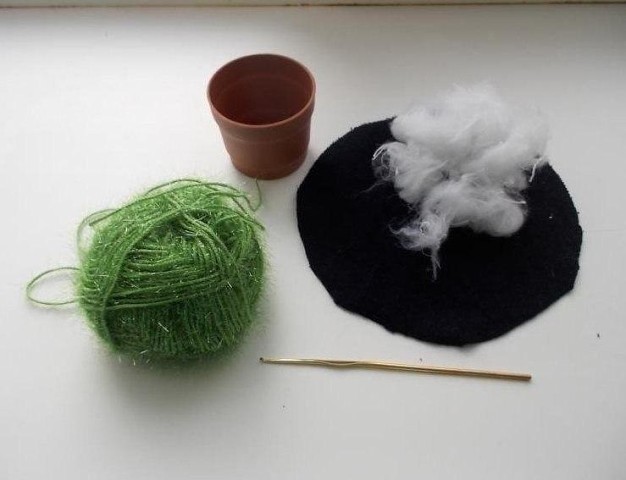 Правдоподобные вязаные кактусы: мастер-класс