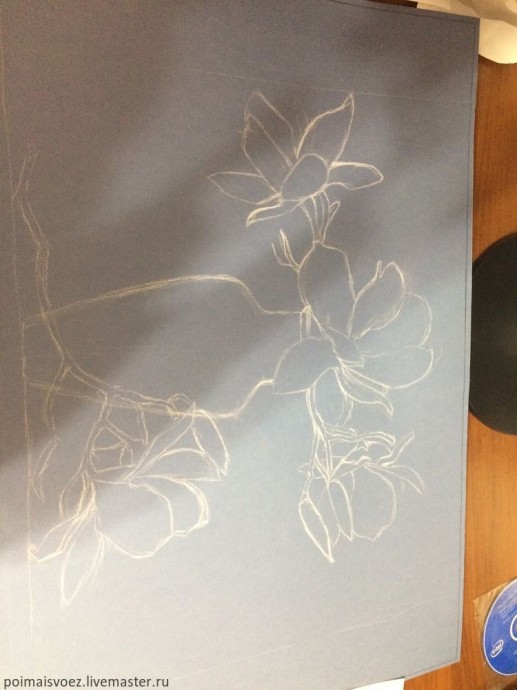 Рисуем сухой пастелью вазу с цветами Рисуем сухой пастелью вазу с цветами