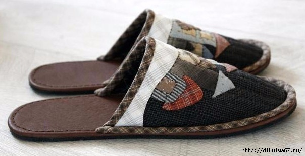 Шьём домашние тапочки с аппликацией