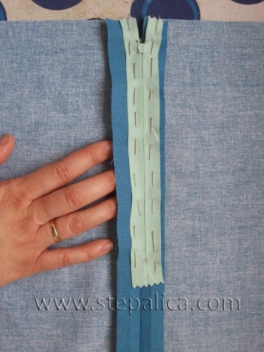 Молния под складку