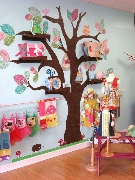 Идеи полочек для детской комнаты