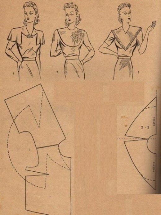 ​Интересные варианты верха блузок