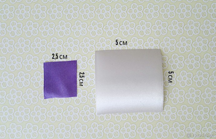 Брошь-цветок канзаши