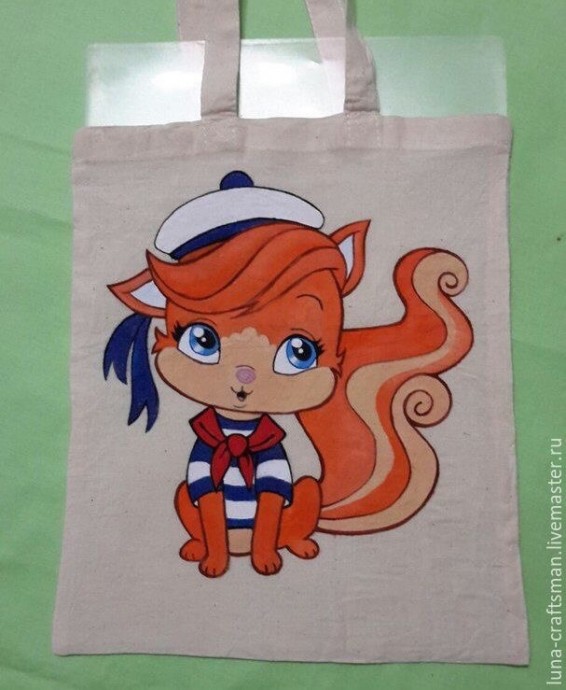 Мастер-класс: Детская пляжная эко-сумка с акриловой росписью (Автор: Анна (Luna-craftsman)) Мастер-класс: Детская пляжная эко-сумка с акриловой росписью (Автор: Анна (Luna-craftsman))