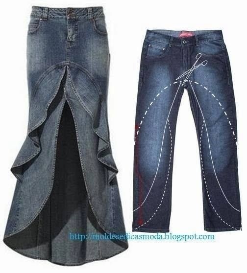Переделка старых джинсов