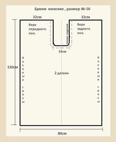 Простые брюки на завязках или резинке Простые брюки на завязках или резинке