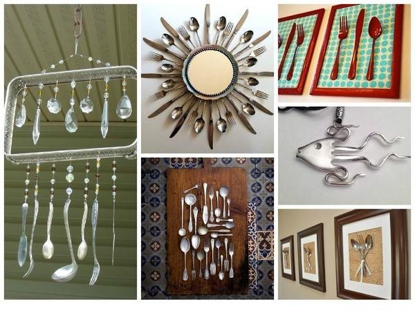 Оригинальный декор с помощью столовых приборов