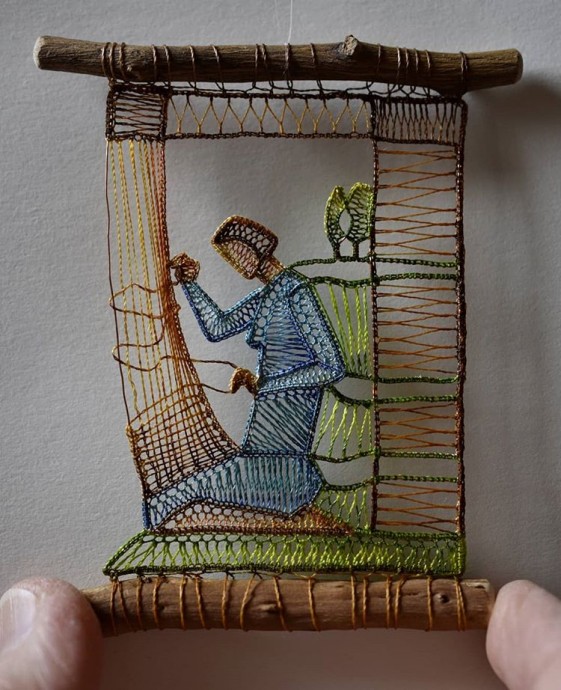 Потрясающие работы из ниток