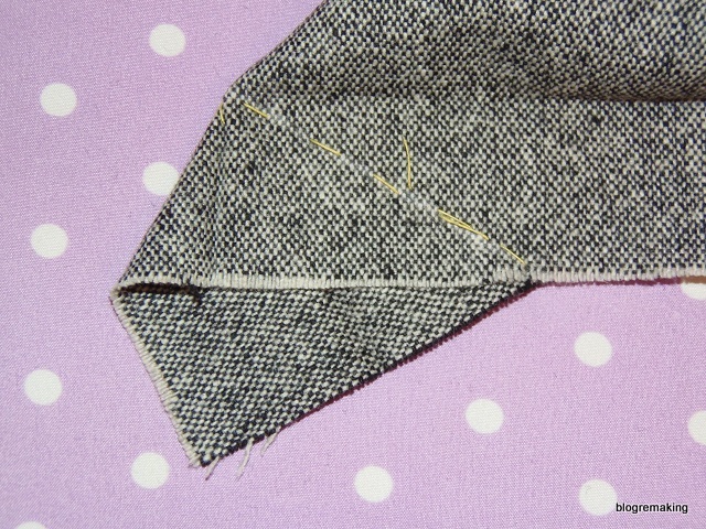 Технология обработки шлицы в изделиях с подкладкой