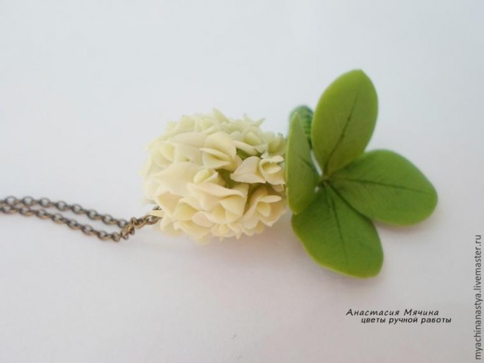 Лепка клевера из полимерной глины