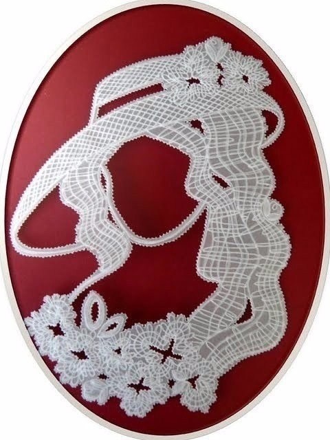 Кружевные портреты в технике пергамано