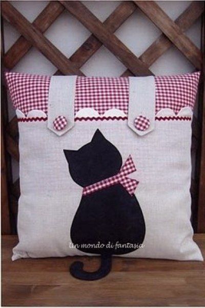 Шьем подушку с котиком Шьем подушку с котиком