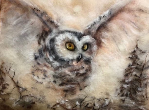 ​Чарующие картины в технике шерстяной акварели