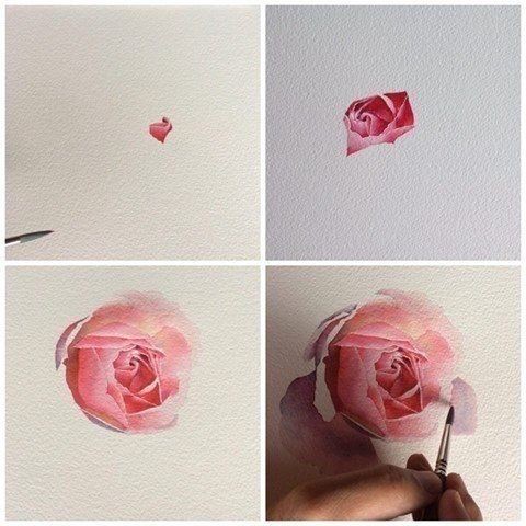 Рисуем акварельные розы: мастер-класс