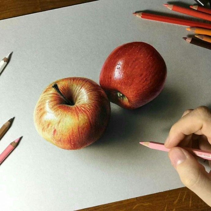 Рисунки фруктов и ягод, которые поражают правдоподобностью: идеи для творческого вдохновения