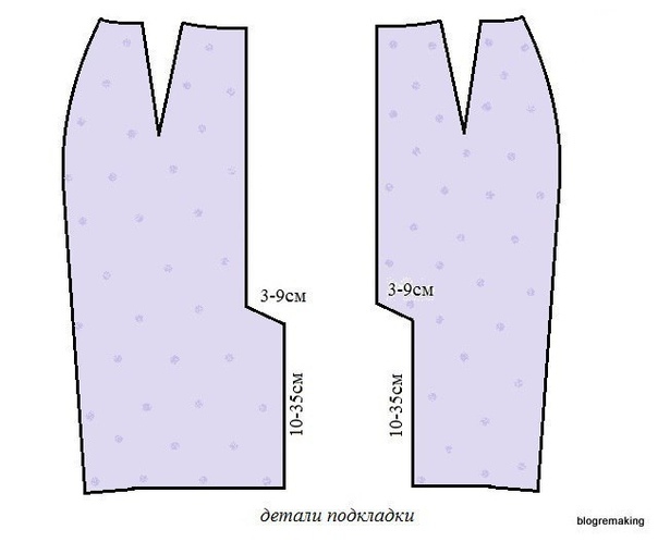Технология обработки шлицы в изделиях с подкладкой