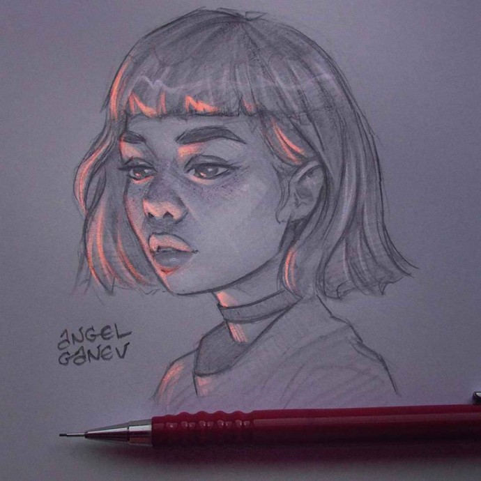 Изумительные светящиеся наброски