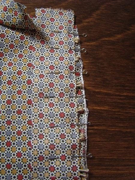 Обработка застёжки на воздушные петли