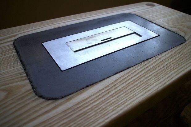 Кофейный столик с очагом