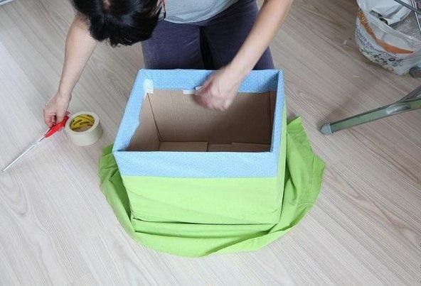 Коробка для хранения тканей