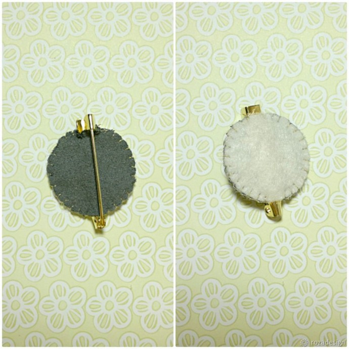 Брошь-цветок канзаши