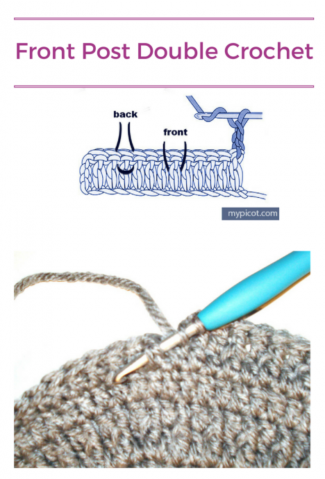 Яркий геометрический узор крючком