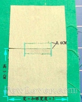 Обтачная петля в рамку: мастер-класс