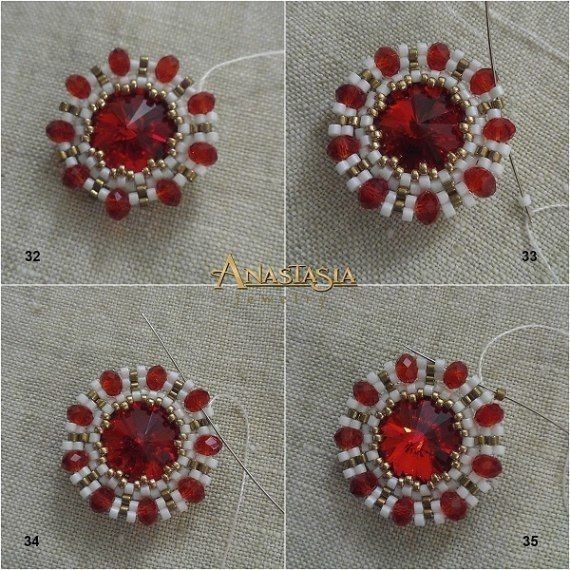 Яркие крупные серьги из бисера: мастер-класс