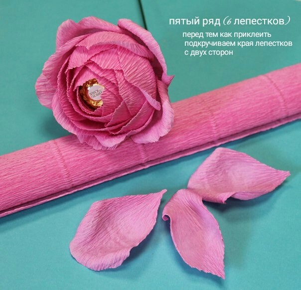 Цветок с конфетой: мастер-класс Цветок с конфетой: мастер-класс