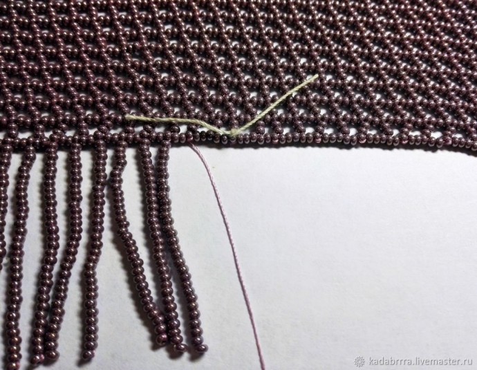 Бахрома для колье-косынки