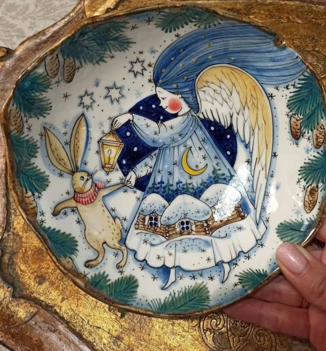Расписные тарелочки