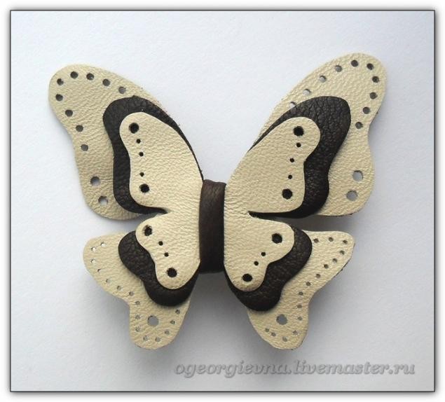 Комплект украшений из кожи Комплект украшений из кожи