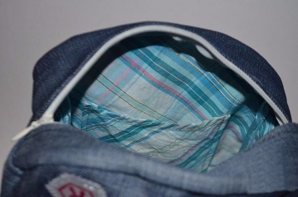 Рюкзак на лето из старых джинсов