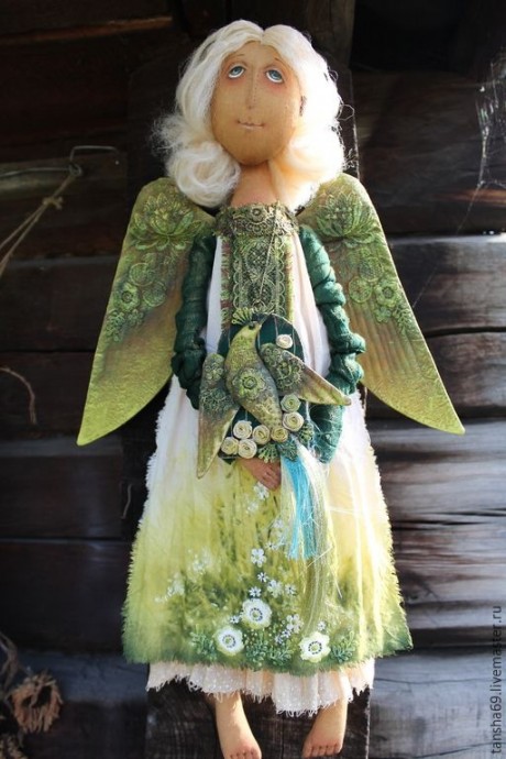 Декоративные интерьерные куклы-ангелы