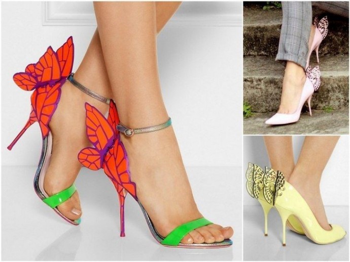 ​Туфли с невероятным декором в виде бабочек