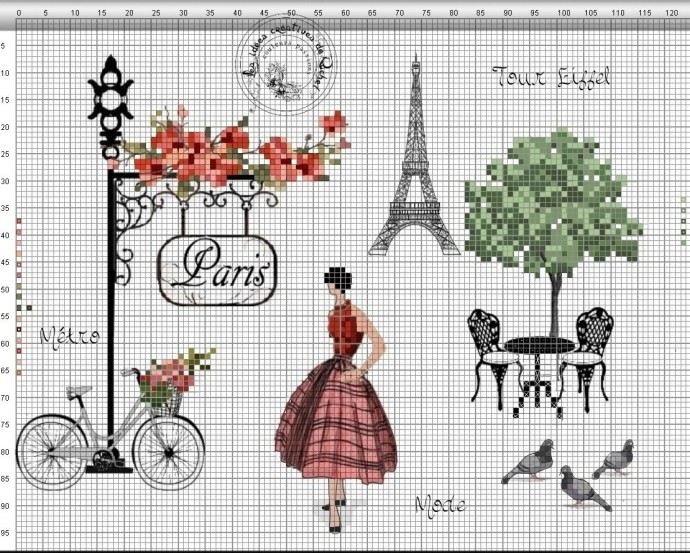 ​Вышивка прекрасных дам