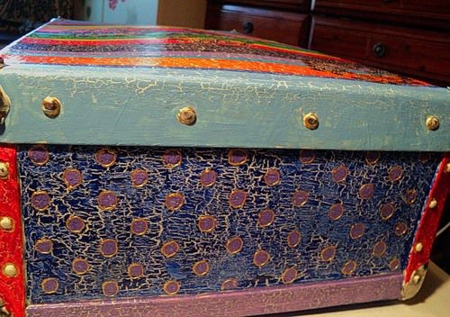 Декорируем старый чемодан