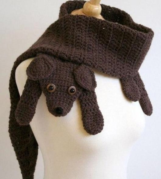 Оригинальные шерстяные шарфы со зверятами