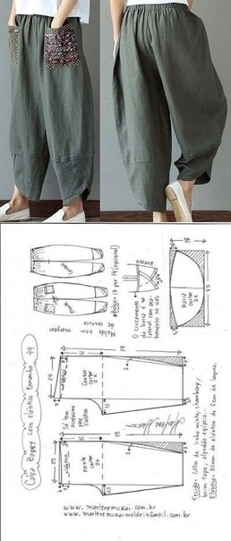 ​Моделирование простых летних брюк