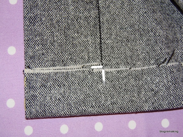 Технология обработки шлицы в изделиях с подкладкой